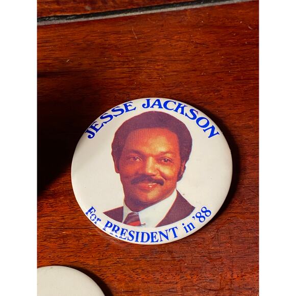 Lot of 5 Jesse Jackson for President 1988 Campaign Buttons Pins Badges 3 types - Picture 4 of 14
